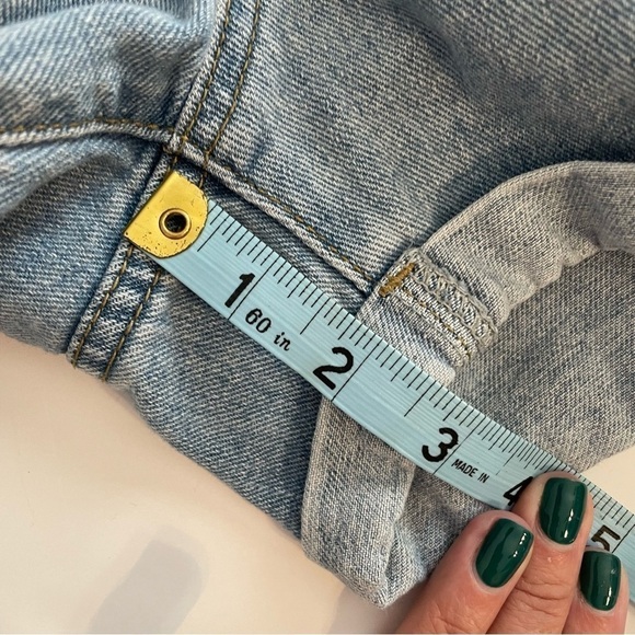 Denim High Rise Distressed Mom Shorts - Picture 5 of 6